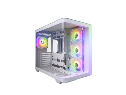 FSP M580-WP/Midi Tower/Transpar./Biela