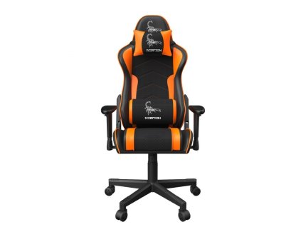 Gembird herná stolička Scorpion čierna/oranžová