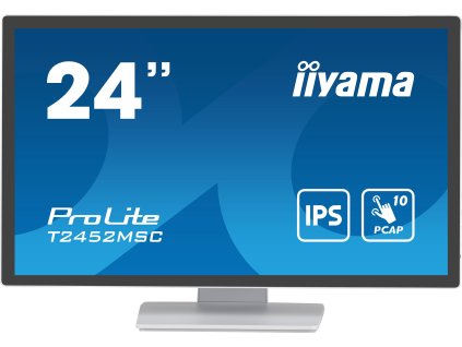 24'' LCD iiyama T2452MSC-W1: PCAP, IPS, FHD, HDMI, whit