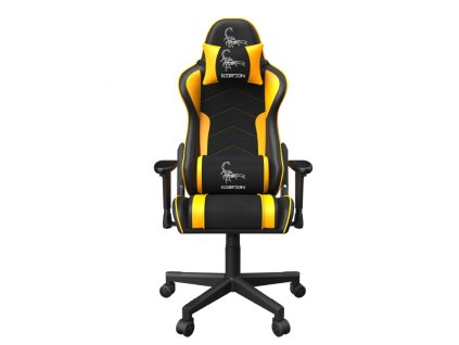 Gembird herná stolička Scorpion čierna/žltá