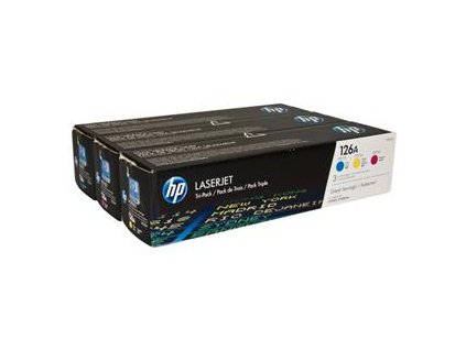 HP 126A trojbalenie - azúrová, purpurová, žltá