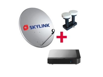 SET pro montáž SKYLINK - Kaon MZ-104, parabola 80, LNB monoblok SINGLE