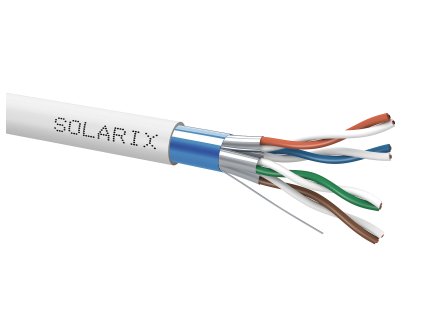 Instalační kabel Solarix CAT6A FFTP LSOH D<sub>ca</sub>-s2,d2,a1 500m SXKD-6A-FFTP-LSOH