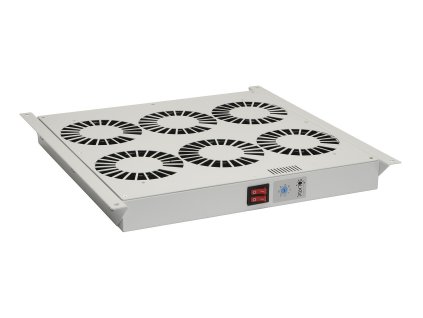 Ventilační jednotka univerzální 6 ventilátorů s termostatem RAL7035 do stropu i do dna VJ-R6