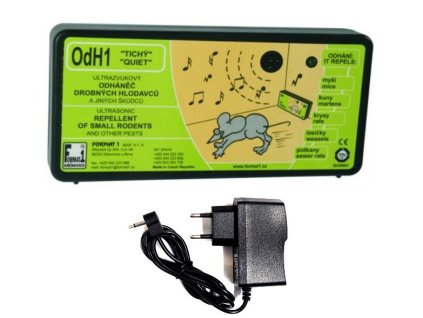 Odpudzovač myší a kún FORMAT OdH1 tichý, sada plašič + adaptér