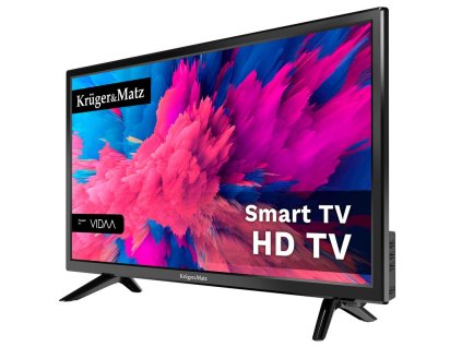 Kruger&Matz KM0224-V Smart TV 24" HD DVB-S2/S/T2/T/C H.265 HEVC
