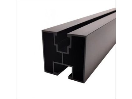 FVE ČIERNY Hliníkový montážny H profil 40x40mm, 2,4m, dĺžka 2400mm pre M10 hlavu