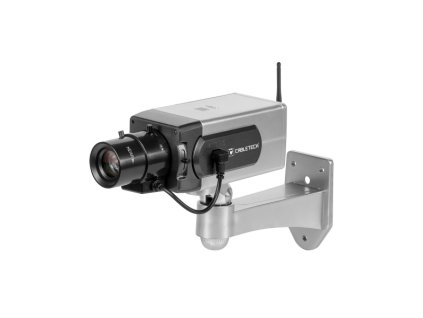 Atrapa kamery tubusová s detektorom pohybu a LED DK-13