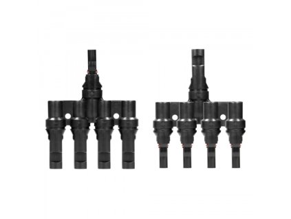 Zlučovač káblov pre solárne panely 4x MC4 konektor, typ T