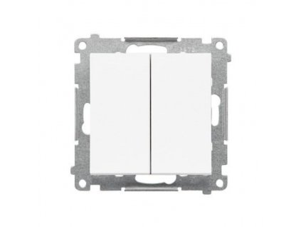 Vypínač Simon 55 č.7+7 LED bez piktogramu modul biela matná