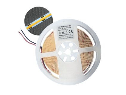 LED pás COB 4000K IP65 5m 12V 320 LED TRAMO