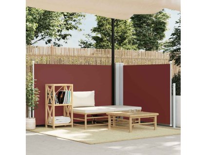 Multidom Zaťahovacia bočná markíza, hnedá 120x1000 cm