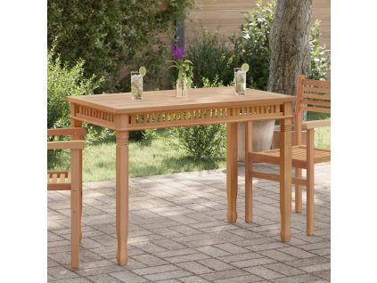 Multidom Záhradný jedálenský stôl 120x65x80 cm tíkový masív