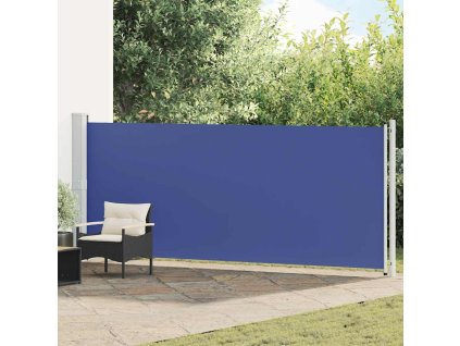Multidom Zaťahovacia bočná markíza na terasu 600x160 cm, modrá