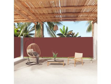 Multidom Zaťahovacia bočná markíza hnedá 180x1000 cm