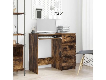 Multidom Stôl dymový dub 90x45x76 cm spracované drevo