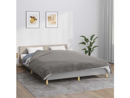 Multidom Záťažová prikrývka s krytom šedá 200x200 cm 13 kg látka