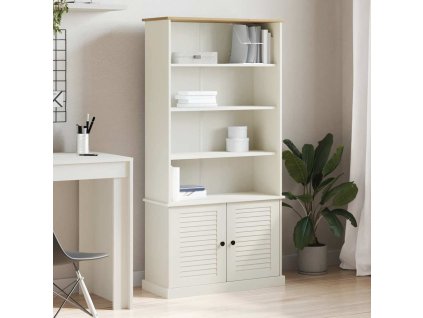 Multidom Knižnica VIGO biela 85x35x170 cm masívna borovica