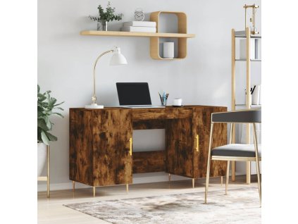 Multidom Stôl dymový dub 140x50x75 cm kompozitné drevo