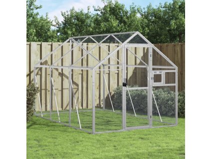 Multidom Voliéra strieborná 1,79x3x1,85 m hliník