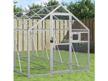 Multidom Voliéra strieborná 1,79x4x1,85 m hliník
