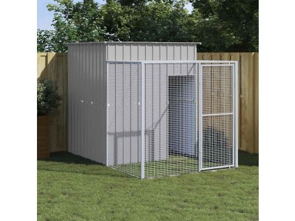 Multidom Klietka pre kurčatá výbeh svetlo sivá 165x251x181 cm poz. oceľ