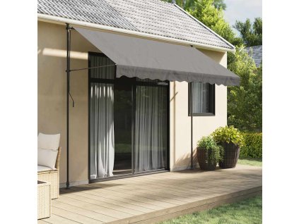 Multidom Zaťahovacia markíza antracitová 300x150 cm látka a oceľ