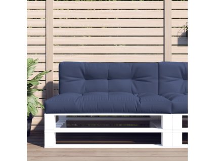 Multidom Vankúše na paletový nábytok 2 ks námornícke modré látka