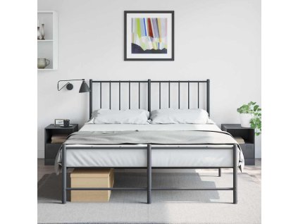 Multidom Nočné stolíky 2 ks antracitové 34,5x39x44 cm oceľ