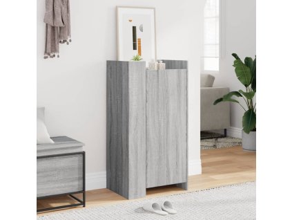 Multidom Botník sivý dub sonoma 52x37,5x100 cm kompozitné drevo