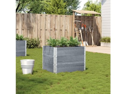 Multidom Záhradný kvetináč sivý 80x60 cm borovicový masív