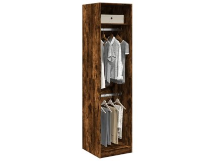 Multidom Šatník dymový dub 50x50x200 cm kompozitné drevo