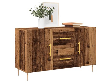 Multidom Komoda čierna 100x36x60 cm kompozitné drevo