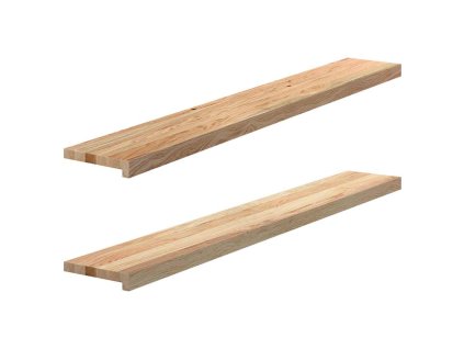 Multidom Okenný parapet 2 ks 140x20x2 cm neošetrený dubový masív