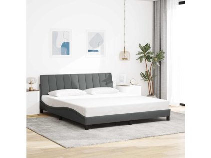 Multidom Rám postele bez matraca Hanko tmavosivá 180x200 cm látka