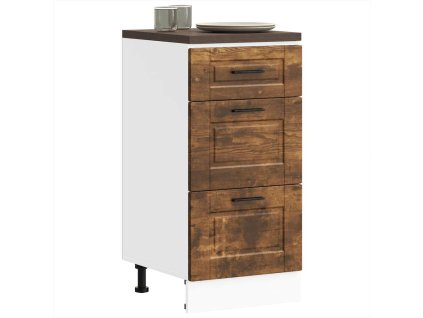 Multidom Kuchynská spodná skrinka Porto, tmavý dub, kompozitné drevo