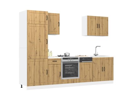 Multidom 7-dielna sada kuchynských skriniek Lucca, kompozitné drevo