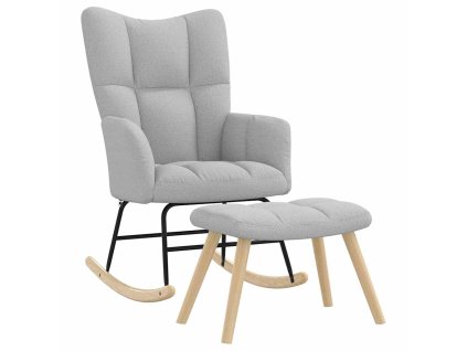 Hojdacie kreslo Multidom s podnožkou Cloud Grey