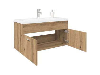 Multidom drezová skrinka so vstavaným umývadlom remeselnícky dub