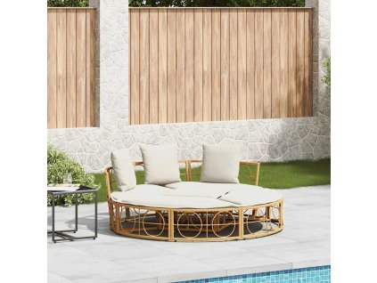 Multidom Vonkajšie ležadlo bez baldachýnu z polyratanu