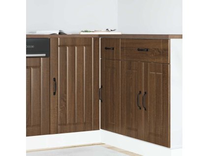 Multidom Spodná kuchynská skrinka Lucca, hnedý dub, kompozitné drevo