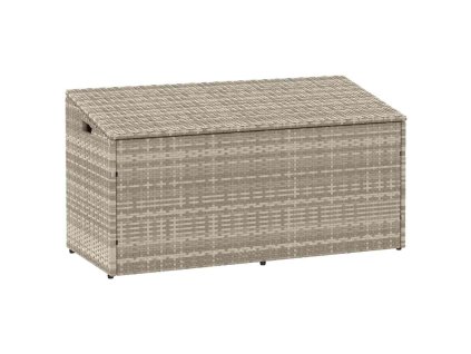 Multidom záhradný úložný box svetlosivý 110x50x58 cm polyratan