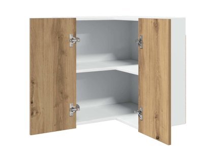 Multidom Závesná rohová skrinka “Lyon”Artisan Dub Artisan 57x57x60 cm