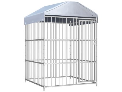Multidom Vonkajšia voliéra pre psy so strechou 150x150x200 cm