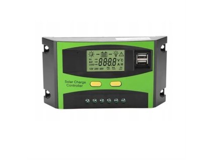 FVE Solárny regulátor PWM VOLT 12-24V/40A+USB pre Pb batérie
