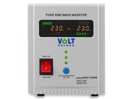 Záložný zdroj UPS VOLT Sinus Pro 1000 E 12/230V 1000VA 700W, čistý sínus