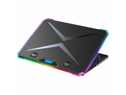 EVOLVEO Ania 9 RGB, nastaviteľný podstavec pre notebook