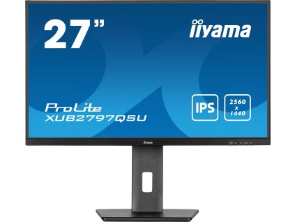iiyama ProLite/XUB2797QSU-B2/27''/IPS/QHD/100Hz/1ms/Black/3R