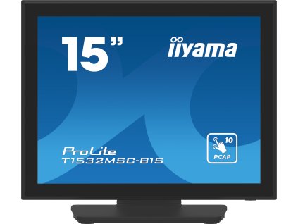 15'' iiyama T1532MSC-B1S: PCAP, 10P, FHD, HDMI, DP