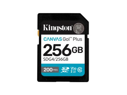 Kingston Canvas Go Plus/SDXC/256 GB/UHS-I U3 / Class 10